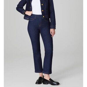 SPANX NWT EveryWear Kick Flare Jeans in Raw Indigo Plus Size 3X